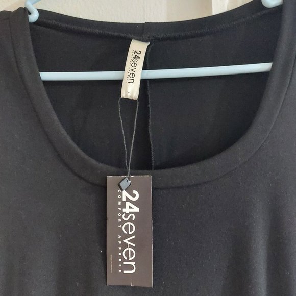 24SEVEN COMFORT APPAREL Knee Length A Line Elbow Sleeve Maternity Dress Large - Picture 9 of 9